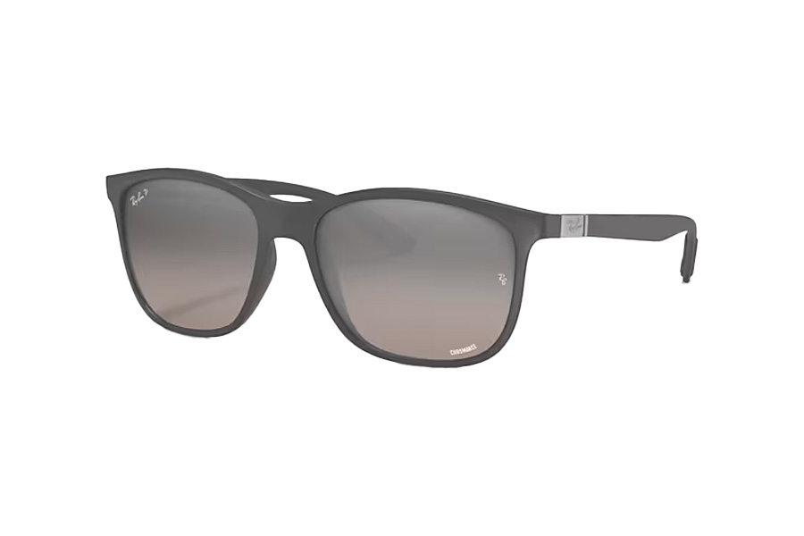 RAY BAN RB4330CH CHROMANCE Grey with Silver Lenses